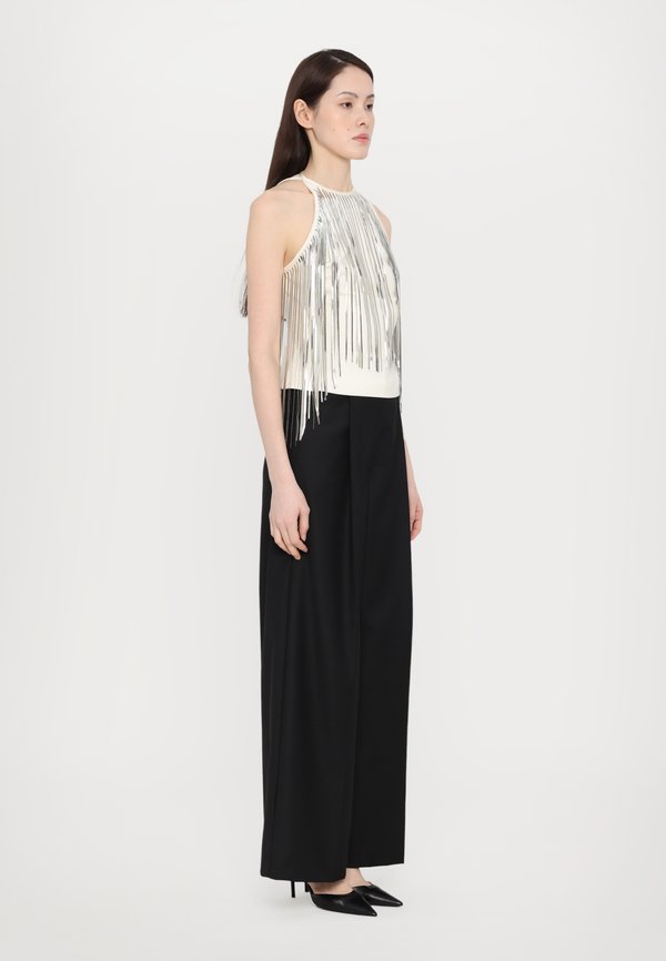 METALLIC CHAIN FRINGE EMBROIDERY  - Top2