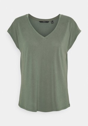 Vero Moda, VMFILLI V NECK TEE - T-shirt basique - laurel wreath