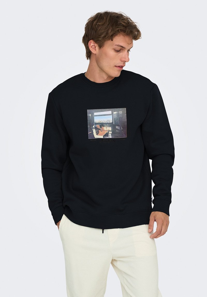 Only & Sons ONSROBERT PHOTO  - Sweatshirt - schwarz