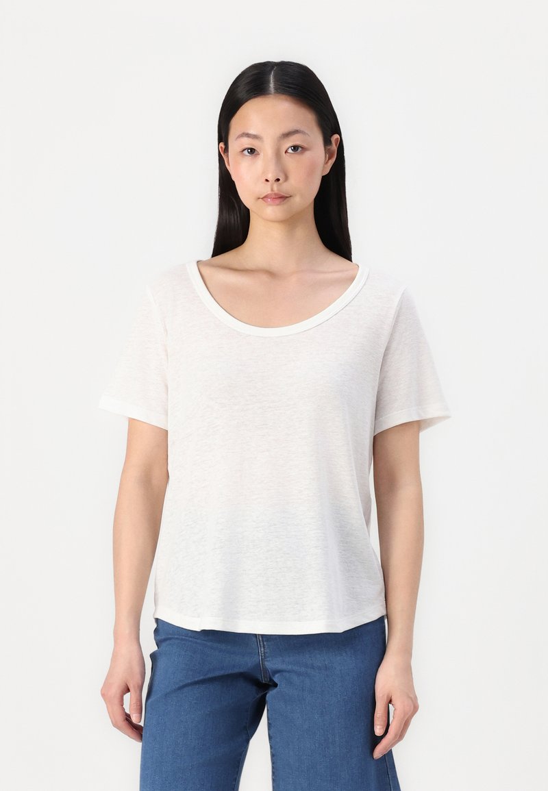 GAP BLEND SCOOP - T-shirts - fresh white
