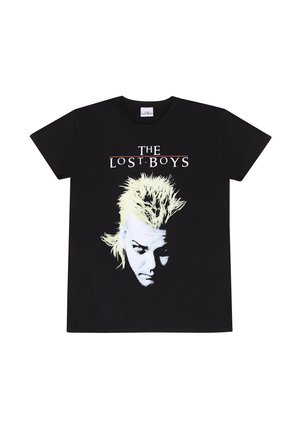 LOST DAVID AND LOGO - T-shirt imprimé - black