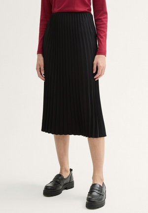 HIGH WAIST -MIDIROCK - A-Linien-Rock - deep black