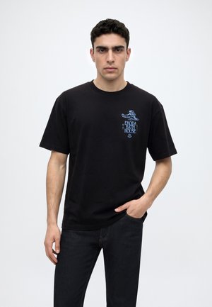 Edwin, EKODA BATH HOUSE - Print T-shirt - black