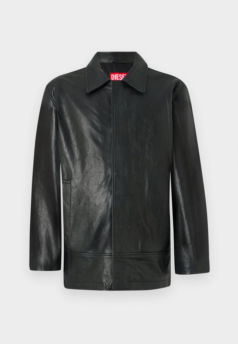 Diesel JESS - Leather jacket - black - Zalando.co.uk