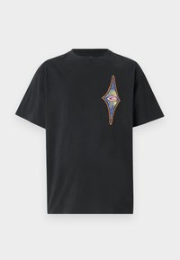 ASTRAL TEE UNISEX - Nyomott mintás póló - black