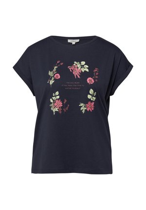 s.Oliver, T-SHIRT - T-shirt imprimé - navy