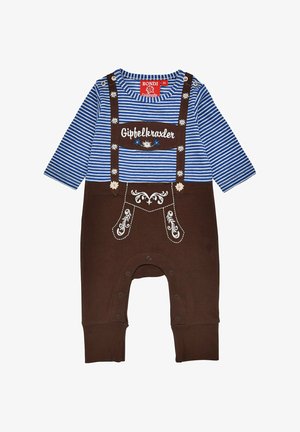 Alpenglück, ALPENGL�CK STRAMPLER LANGARM GERINGELT 'GIPFELKRAXLER' - Jumpsuit - blau