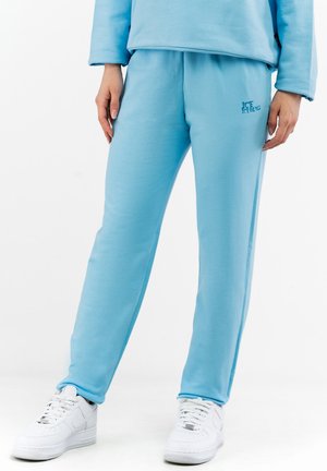 STRAIGHT CUT WITH BACK LOGO - Verryttelyhousut - sky blue