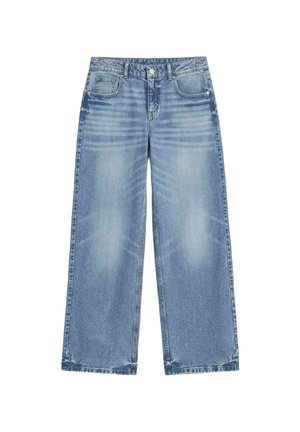 Vero Moda, JEANS VMHALLIE NIEDRIGE TAILLE WEIT GESCHNITTEN JEANS - Wide leg - medium blue denim