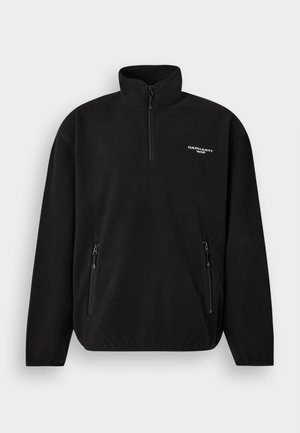 Carhartt WIP, EDMORE HALF ZIP  - Fleecepullover - black/white