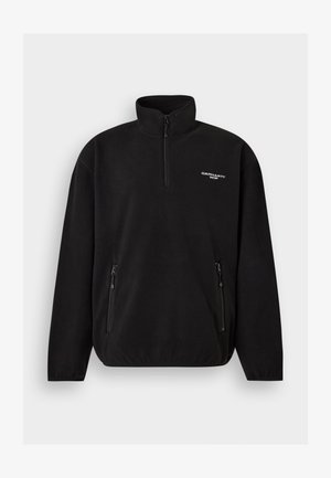 Carhartt WIP, EDMORE HALF ZIP - Fleecepullover - black/white