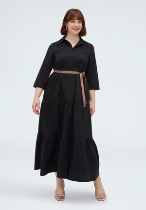 Fiorella Rubino, VESTITO CHEMISIER POWER. - Maxikleid - nero
