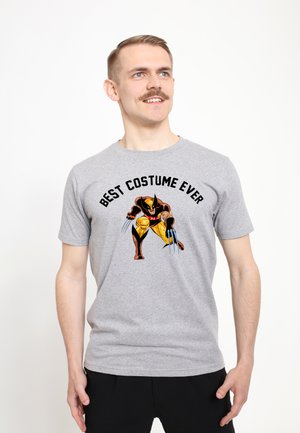 Marvel X-MEN BEST WOLVERINE COSTUME - Camiseta estampada - melange grey