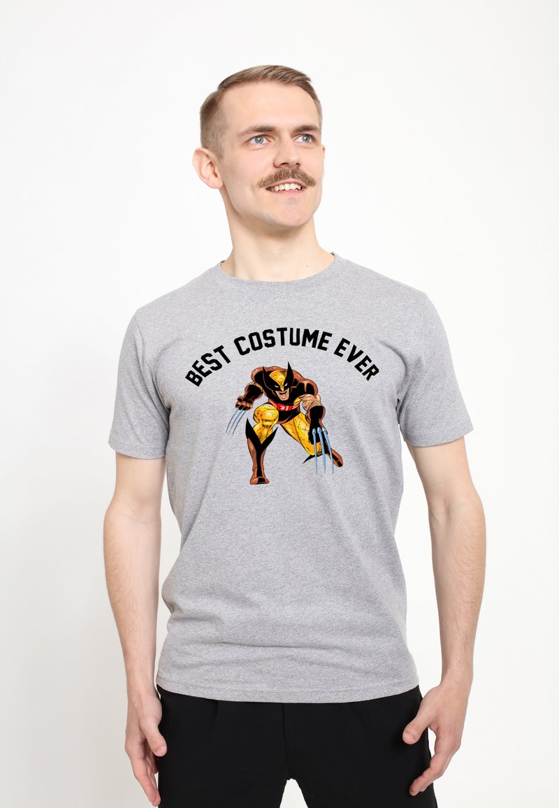 Marvel X-MEN BEST WOLVERINE COSTUME - Camiseta estampada - melange grey