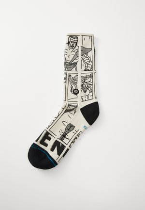 GOOD VS BAD CREW UNISEX - Socks - black/white