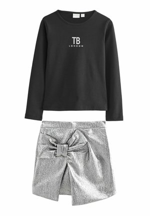 SET BOW - REGULAR FIT - Minirock - silver