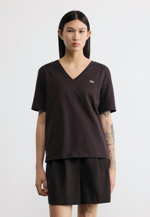 T-shirt basic - dark brown