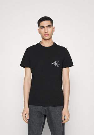 MONOGRAM LOGO POCKET TEE - T-shirt print - black