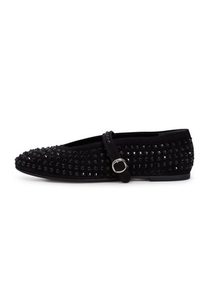 Cesare Gaspari Ankle strap ballet pumps - black
