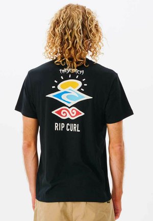 Rip Curl SEARCH ICON  - T-shirt z nadrukiem - black