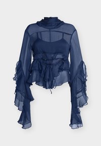ANYSSA RUFFLE BLOUSE - Μπλούζα - navy