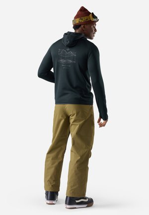 Smartwool, MEN'S SMARTLOFT 1/2 ZIP HOODIE - Jersey con capucha - black honey gold