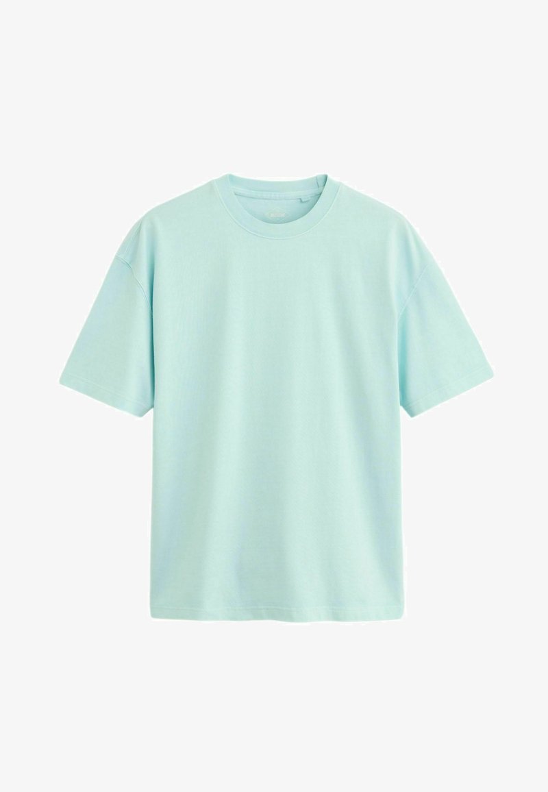 Next HEAVYWEIGHT - Paprasti marškinėliai - aqua blue garment dye