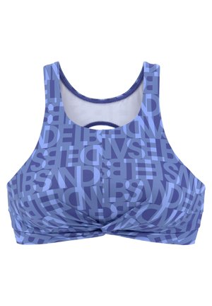 Elbsand CROP - Bikini-Top - blau