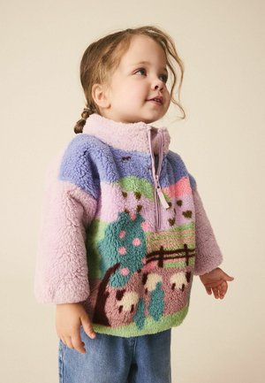 Next, REGULAR FIT - HALF ZIP FLEECE - Polárpulóver - blue farm