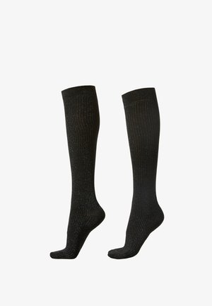 Calcetines hasta la rodilla - nero antracite