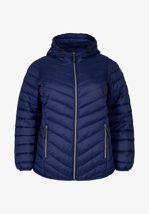 Zizzi QUILTED LIGHTWEIGHT  WITH - Veste d'hiver - navy blazer