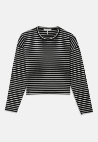 STRIPE CREWNECK - Svetrík - black