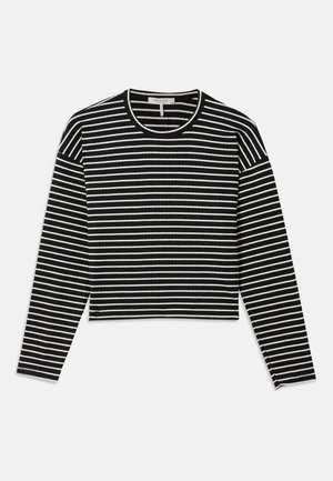 STRIPE CREWNECK - Neule - black