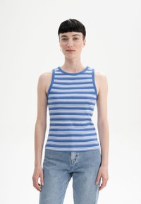 Unausgewählt, blau gestreift