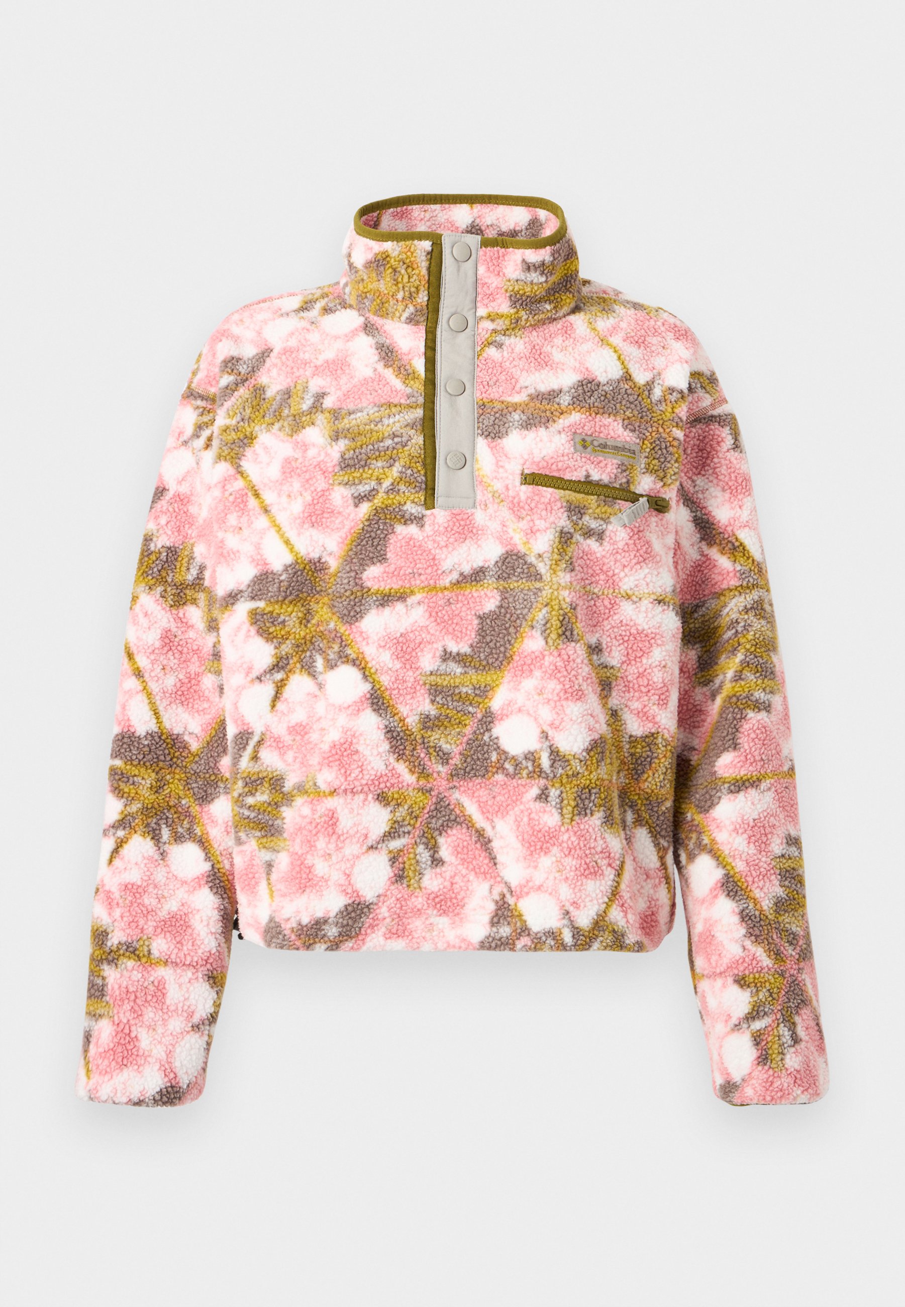 Columbia HELVETIA™ CROPPED HALF SNAP - Fleece jumper - light pink