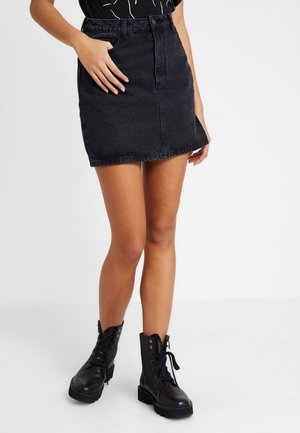 Denim skirt - black denim
