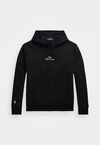 LOGO DOUBLE KNIT HOODIE - Kapucni - black