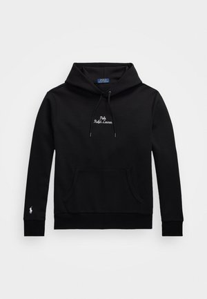 Polo Ralph Lauren LOGO DOUBLE KNIT HOODIE - Luvtröja - black