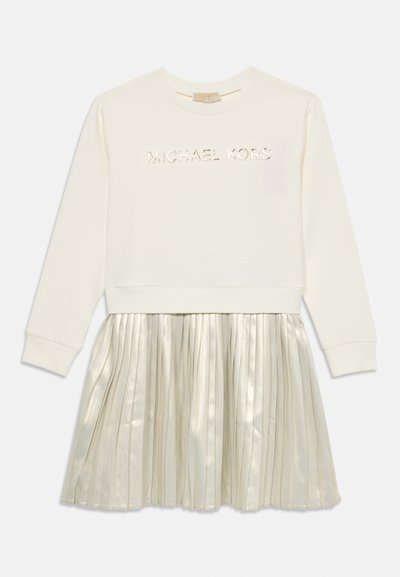 LONG SLEEVED DRESS - Robe de jour - off white/gold-coloured