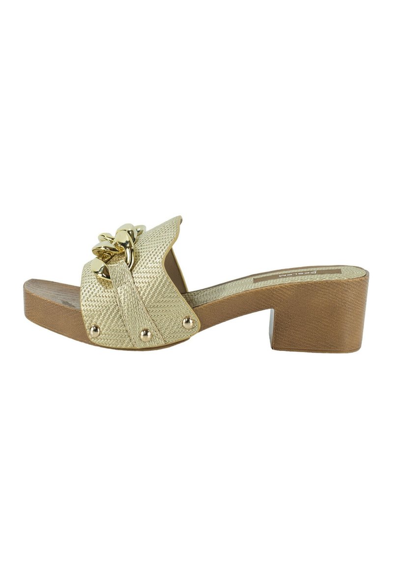 KESLEM Zuecos dorado Zalando.es