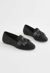 Next WIDE FIT FOREVER COMFORT CLEATED TASSEL LOAFERS - Slip-ins - black