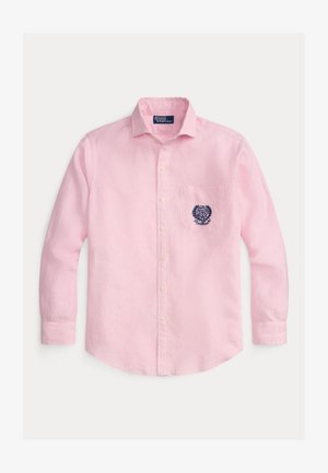 Polo Ralph Lauren, WIMBLEDON CLASSIC FIT LINEN SHIRT - Ing - pink
