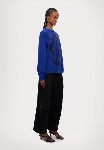 Henrik Vibskov HORSE HEAD JUMPER - Pulover - blue