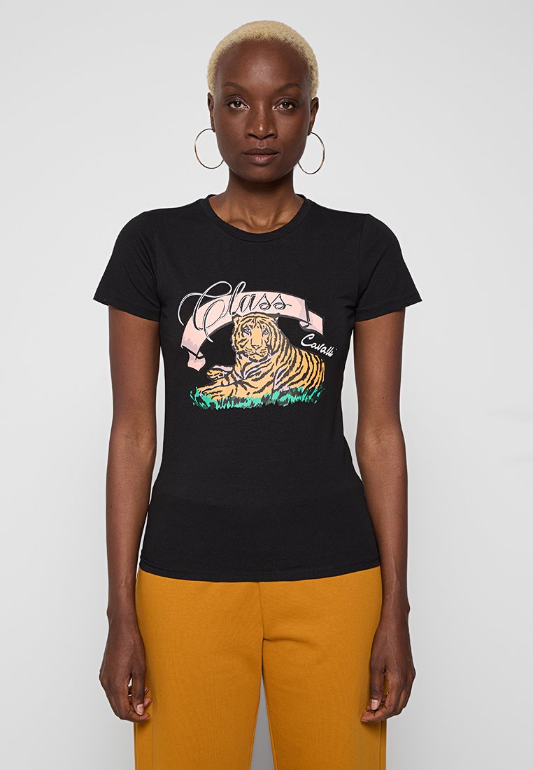 Cavalli Class T-shirt print zwart Cavalli Class T-shirt print zwart