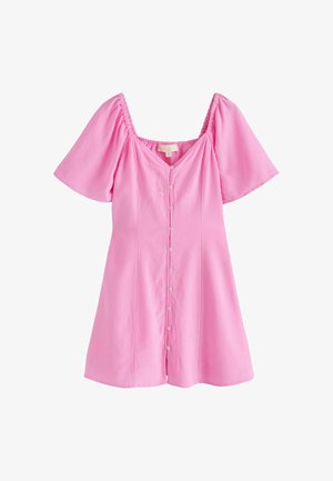 Next, REGULAR FIT - FLUTTER SLEEVE MINI DRESS . - Ingruha - pink
