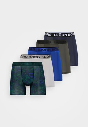SPORTS 5 PACK - Trunks - grey/black/blue/green