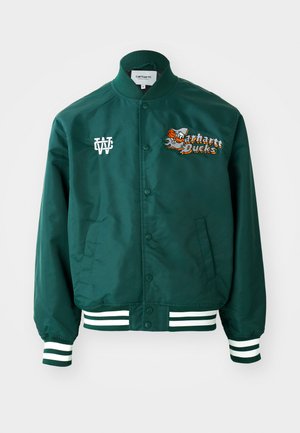 Carhartt WIP FLAMING DUCKS  - Bomber Jacket - conifer/wax