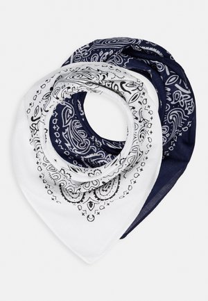 2 PACK BANDANA - Chusta - navy/white