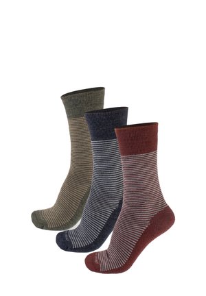 STRIPES - Calze - mix green bordeaux blue