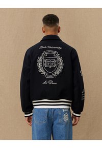 Les Deux YALE VARSITY JACKET UNISEX - Μπουφάν τύπου bomber - black